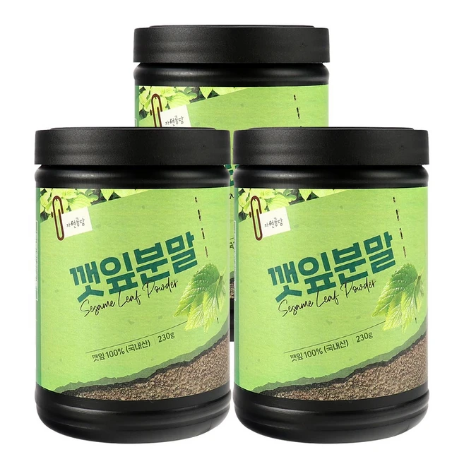 두손애약초 깻잎분말, 3개, 230g