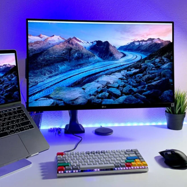 RGB 라인 LED 스트립 붙이는조명 PC방 감성 간접 무드등 틱톡조명 홈피시방, 1M