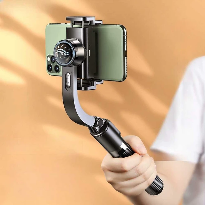 소형짐벌 카메라 유튜브 브이로그 릴스 인스타 쇼츠, 블랙, 1개