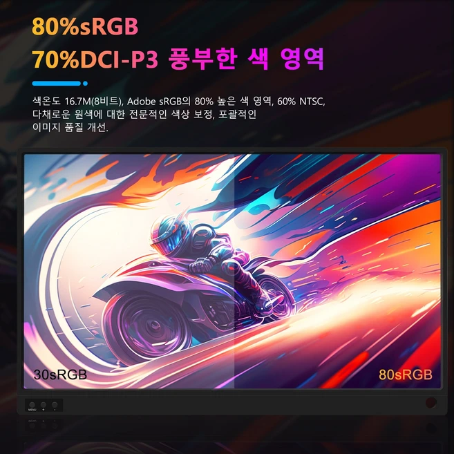 ZEUSLAP 제우스랩 15.6inch 120hz IPS 휴대용 모니터 DEX 모니터 초경량 초슬림 휴대 P15A120hz, 15.6