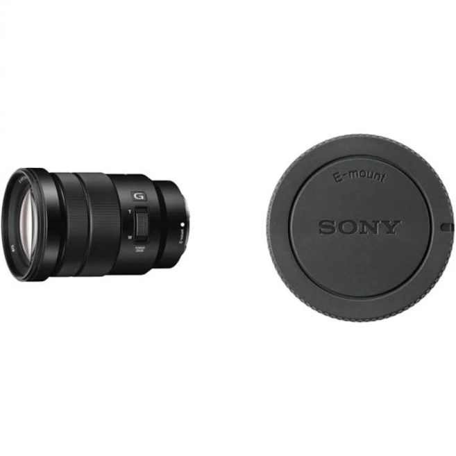 Sony 소니 E PZ 18-105mm f/4.0 G | APS-C 파워 줌 렌즈(SEL18105G) 및 마운트 카메라용 ALC-B1EM 바디 캡, + Body Cap 영국직구