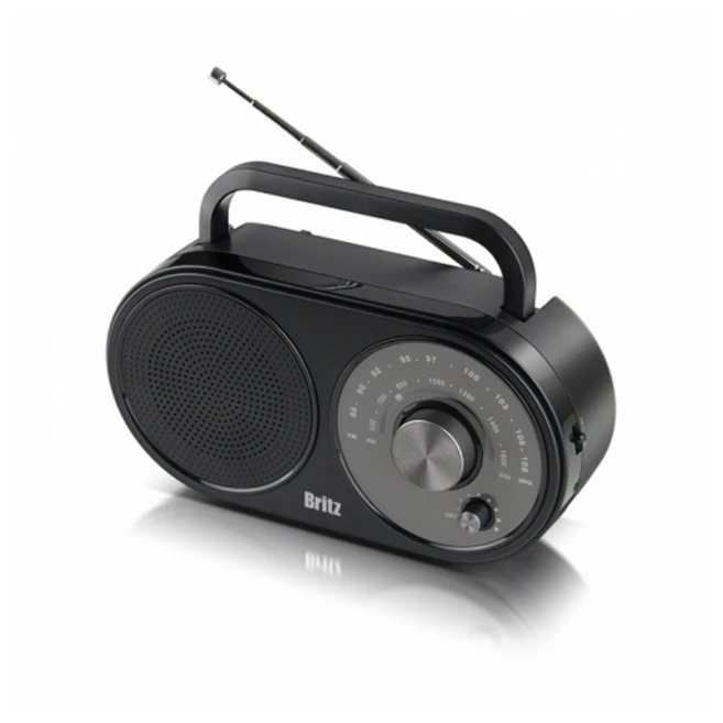브리츠 휴대용 FM AM 아날로그 라디오, 혼합 색상, BZ-R370
