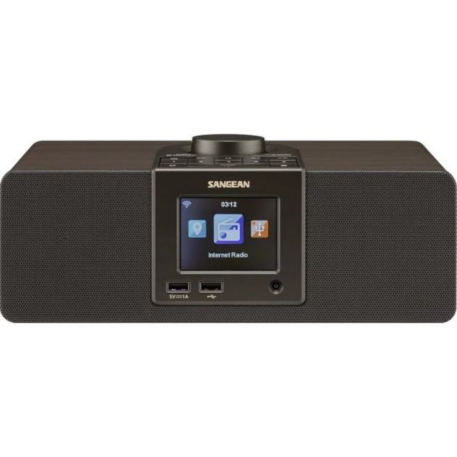 Sangean WFR-32 인터넷 라디오AUX블루투스에어뮤직 앱스마트 로컬 라디오 선호도 관리USB 재생 및 전화 충전 디지털 나무 캐비닛 라디오갱신, Sangean WFR-32 인터넷 라디오AUX블루투스에