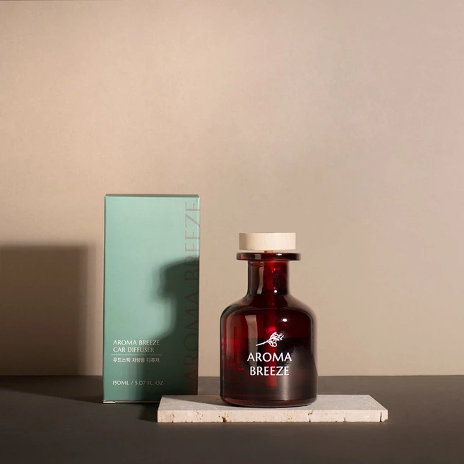 아로마브리즈 우드스틱 차량용 디퓨저, 1개, 150ml, 밤쉘