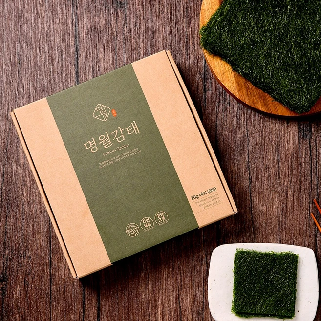 김명월 태안구운감태, 1박스, 선물세트 5봉(8매x5봉)