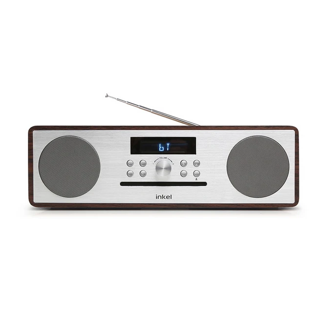 인켈 CD플레이어 겸 블루투스 오디오 스피커 IK-A370CD, Walnut