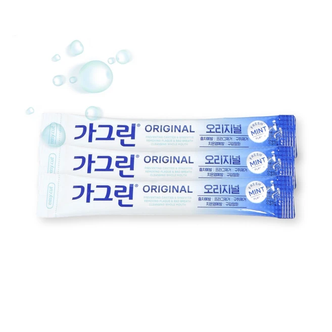 동아제약 가그린 스틱 오리지널 10ml 일회용 휴대용 여행용 입냄새 제거 구강청결제 가글 150개