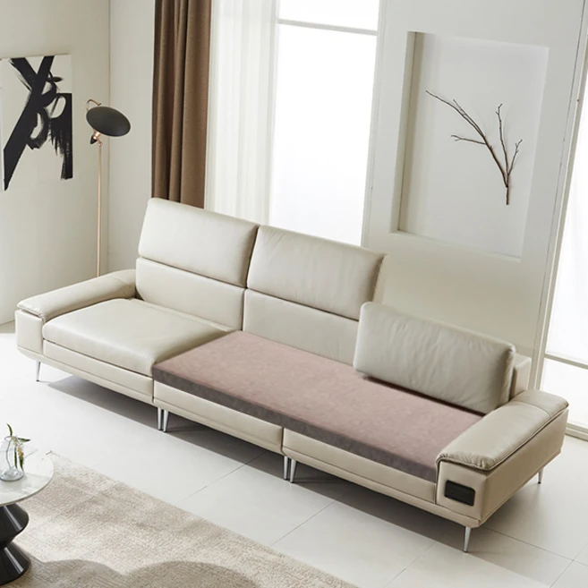 HD 디바노럭스4인 천연소가죽 온열소파 춘천 본옥가 연옥(라이트그레이), 상세페이지참조