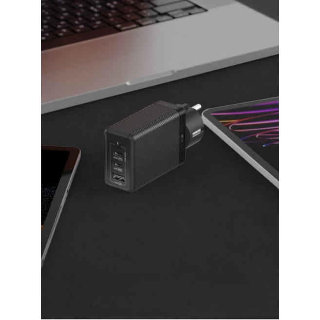 아트뮤 USB PD 100W PPS GaN 접지 멀티 초고속 충전기 GS610, GaN접지충전기100W-GS610블랙, 1개, 블랙