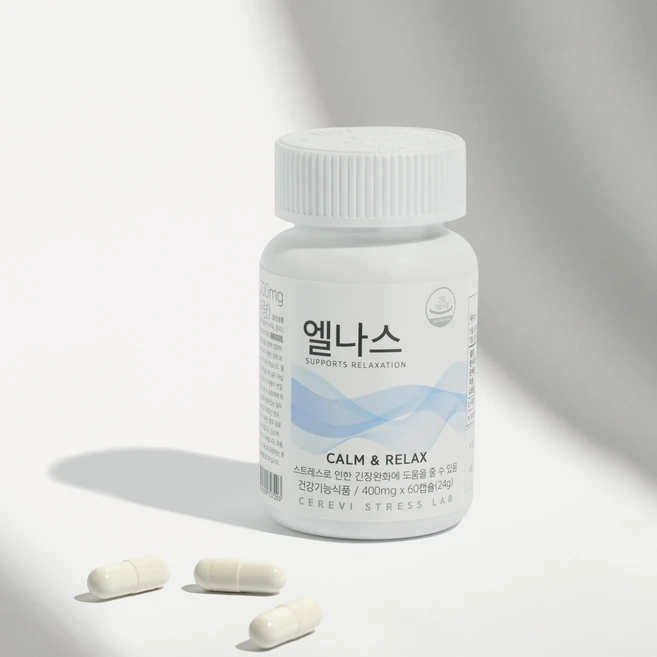 엘나스 Calm & Relax 영양제 L테아닌, 60정, 1개