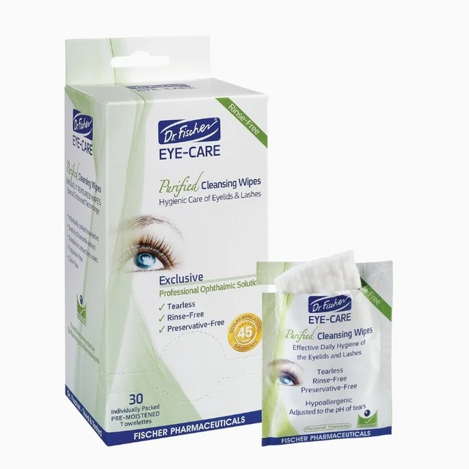 Dr.Fischer Eye-Care 닥터피셔 아이케어 눈꺼풀 클렌징 티슈, 30매입, 1개