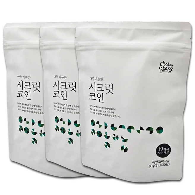 빅마마 이혜정의 시크릿코인 개운한맛 80g x 3팩 (총60알), 3개