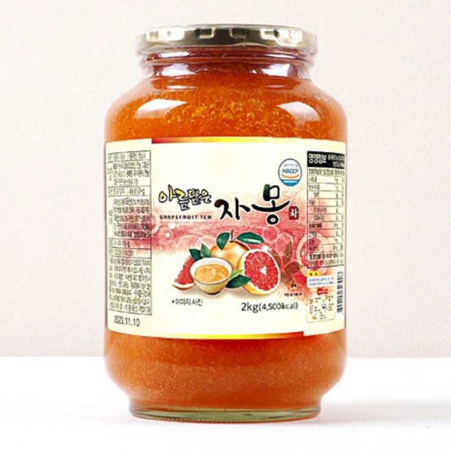 이앤조이푸드마켓 과일청 자몽청 2kg 대용량 11203477 자몽청2kg, 레몬청 2kg, 1개, 1개입