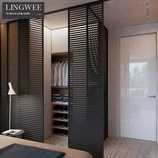 노바어스 간살도어 터닝도어 우드중문 중문, 12극 슬림 유리문/