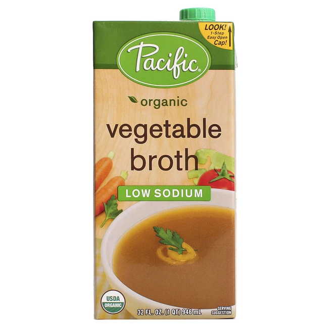 퍼시픽 베지터블 브로스 로우 소듐 비건, 1개, 946ml