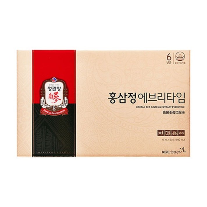 정관장 홍삼정 에브리타임 10ml*50포, 50포, 10ml