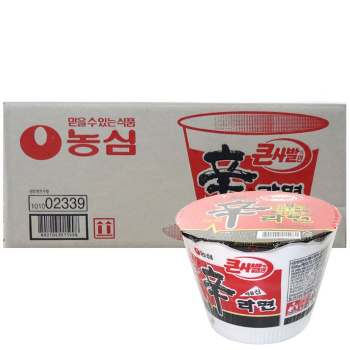 신라면 큰사발 114g, 16개