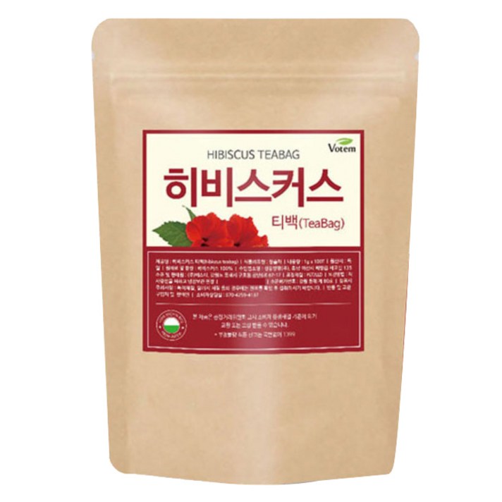 보탬 히비스커스 삼각 티백차, 1g, 100개