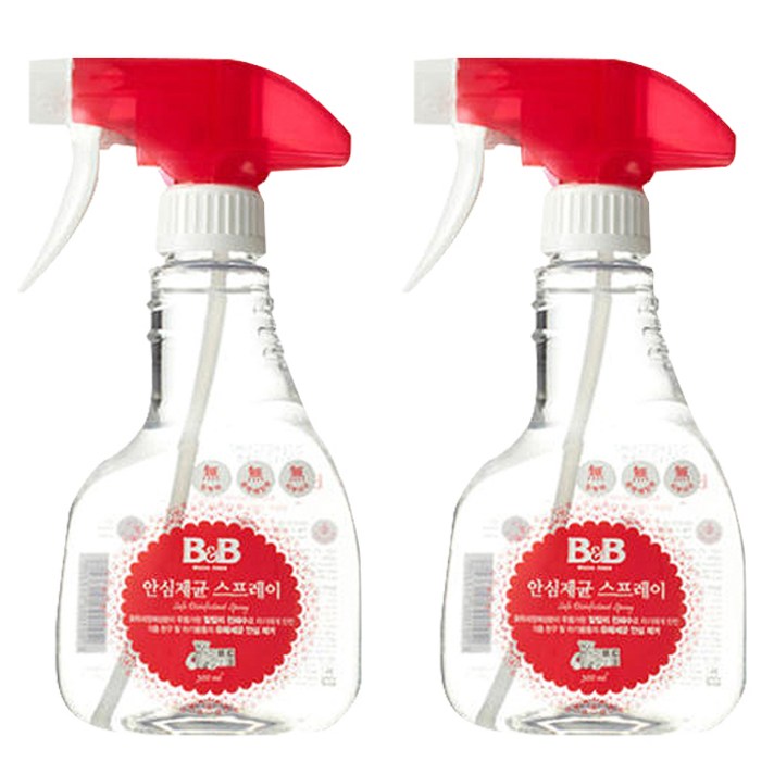 비앤비 안심제균 스프레이 용기형, 300ml, 2개