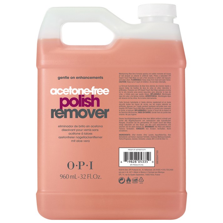 오피아이 Acetone Free Nail Polish Remover, 960ml, 1개