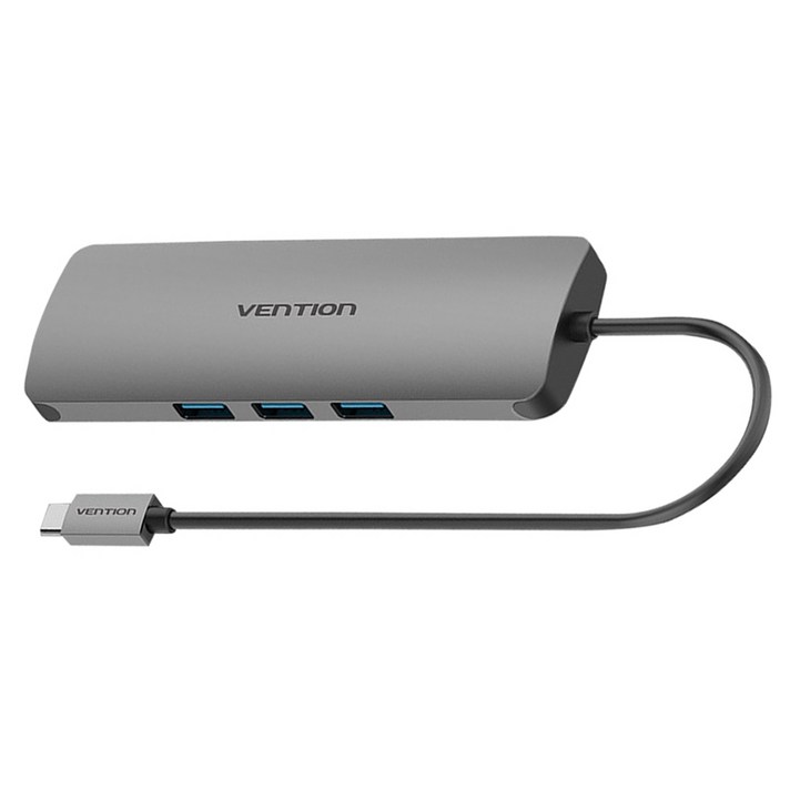 벤션 9in1 C타입 올인원 컨버터 도킹 스테이션 USB 허브 CGNHA, SPACE GREY