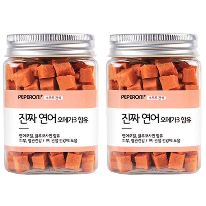 페페로니 애견용 져키 180g, 연어, 2개