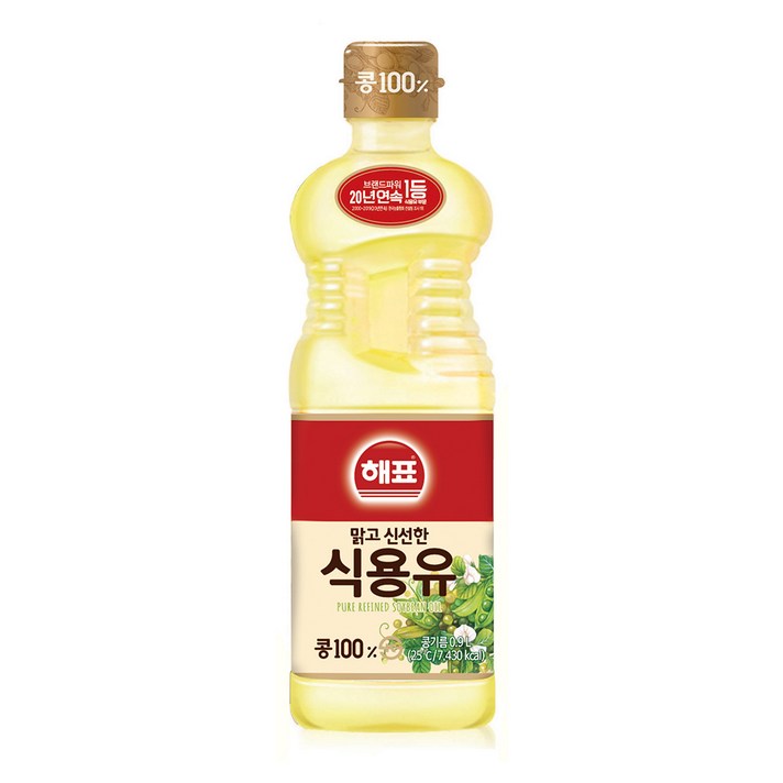 해표 식용유, 900ml, 1개