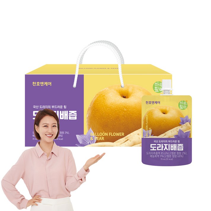 천호엔케어 하루활력 도라지배즙, 70ml, 30개