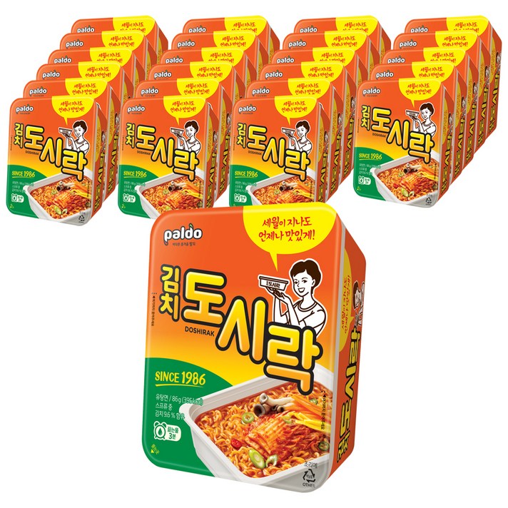 팔도 김치 도시락 86g, 24개