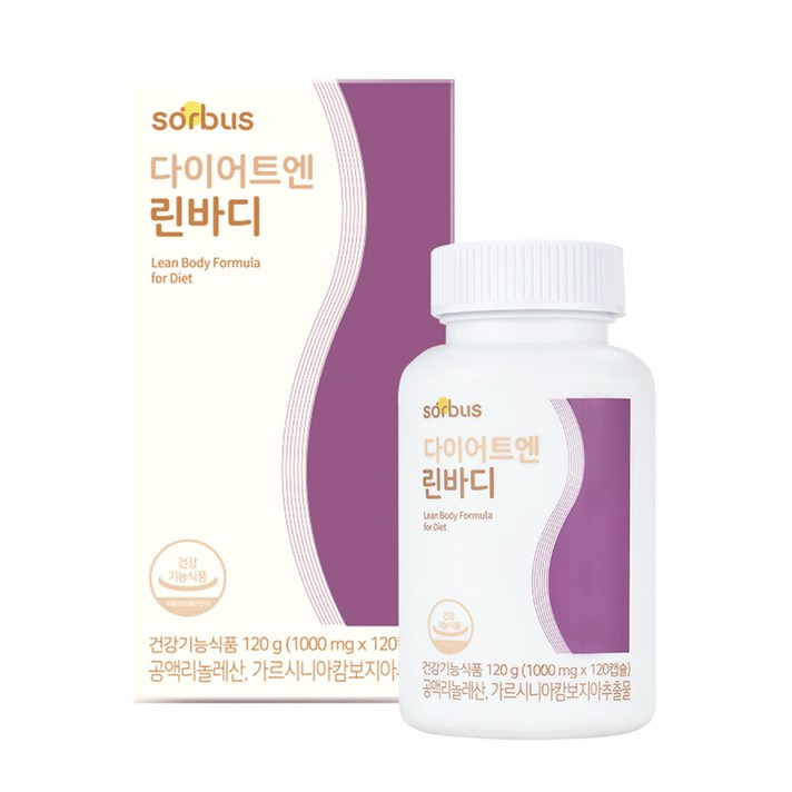 소버스 다이어트엔 린바디, 120정, 1개