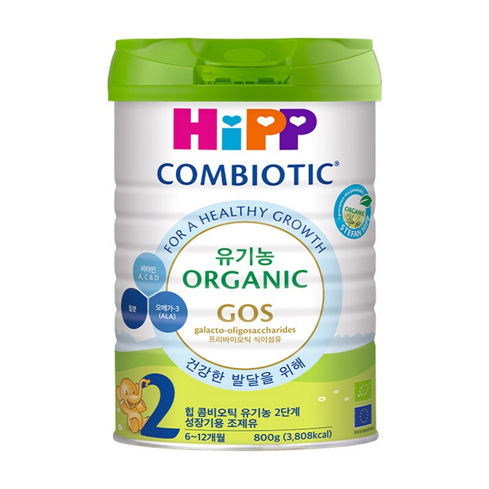 힙 유기농 콤비오틱 분유 2단계, 800g, 1개