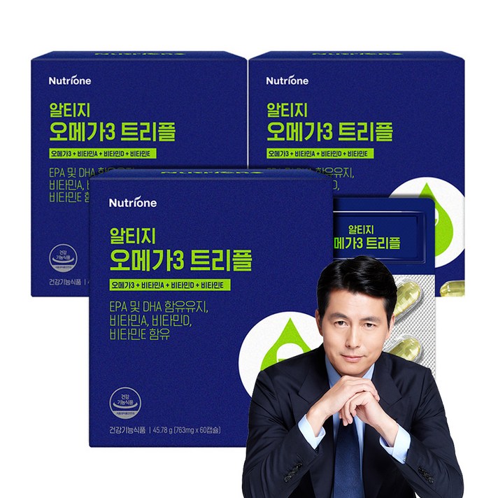 뉴트리원 알티지 오메가3 트리플, 60정, 3개
