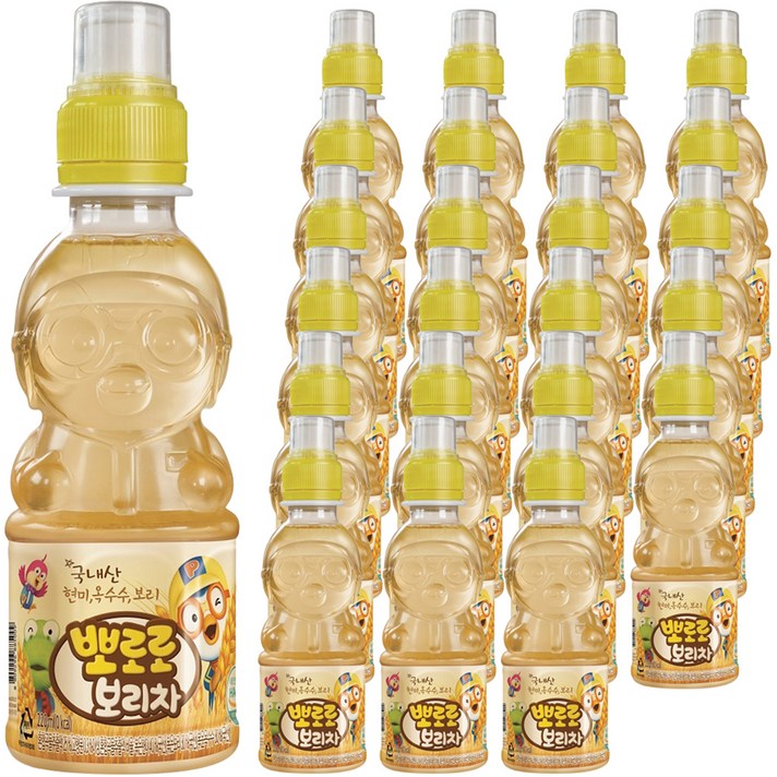 팔도 뽀로로 보리차, 혼합곡물추출액, 220ml, 24개
