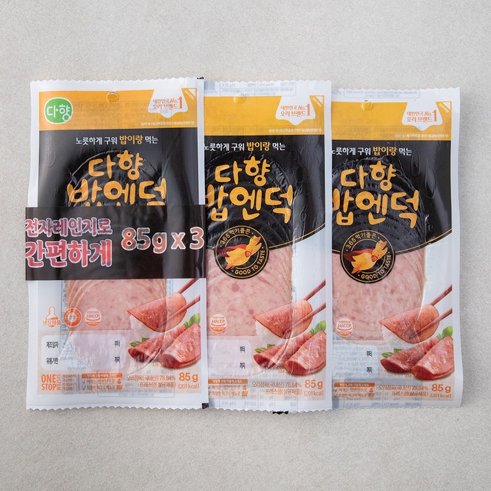 다향오리 밥엔덕 오리고기 슬라이스, 85g, 3개