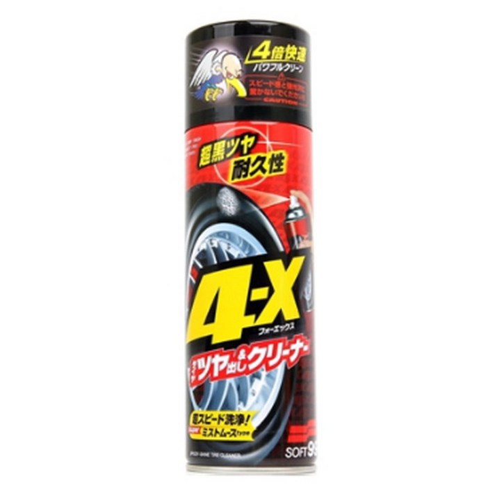 소프트99 타이어 광택 클리너 4-X, 470ml, 1개