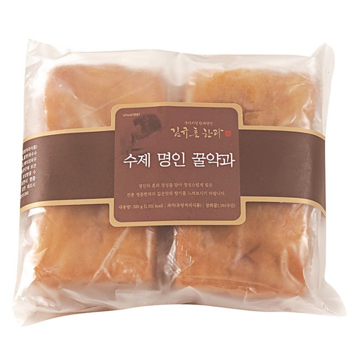 김규흔 한과 수제 명인 꿀약과, 320g, 1개