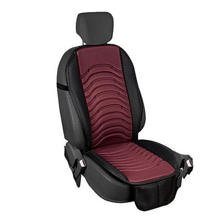 지티글로벌 3D 쿨링버킷시트 12V 전차종, Burgundi, 1개