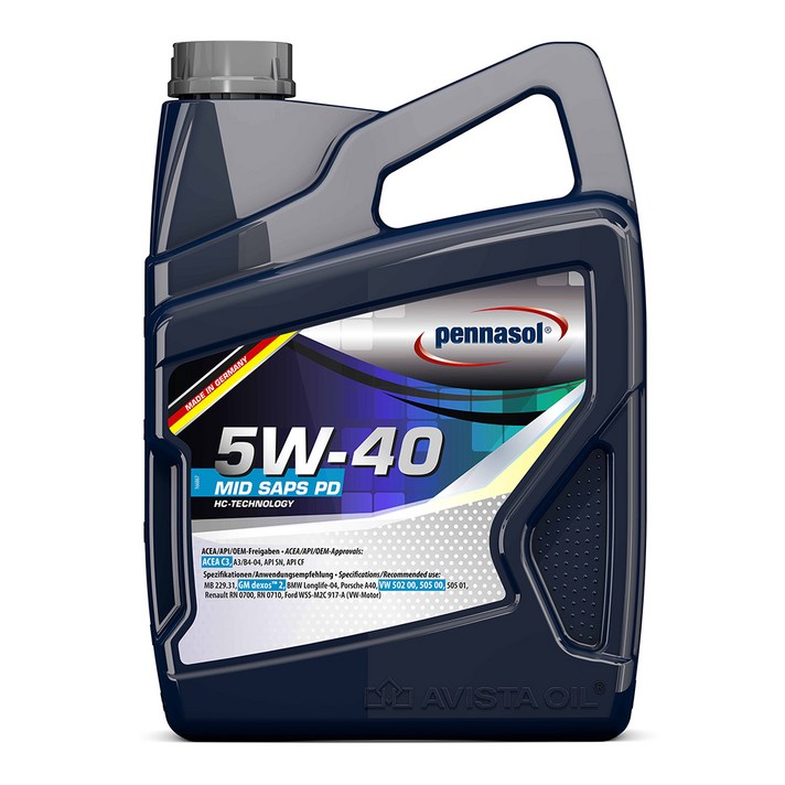 페나졸 MID SAPS PD HC-Technology SAE 5W-40 100% HC 합성엔진오일 1L, 1개