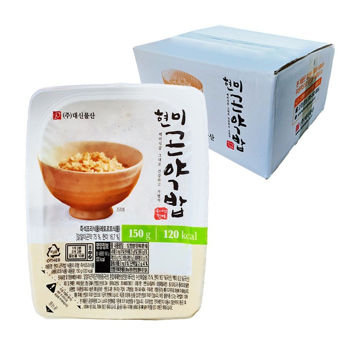 대신곤약 현미곤약 즉석밥, 150g, 20개