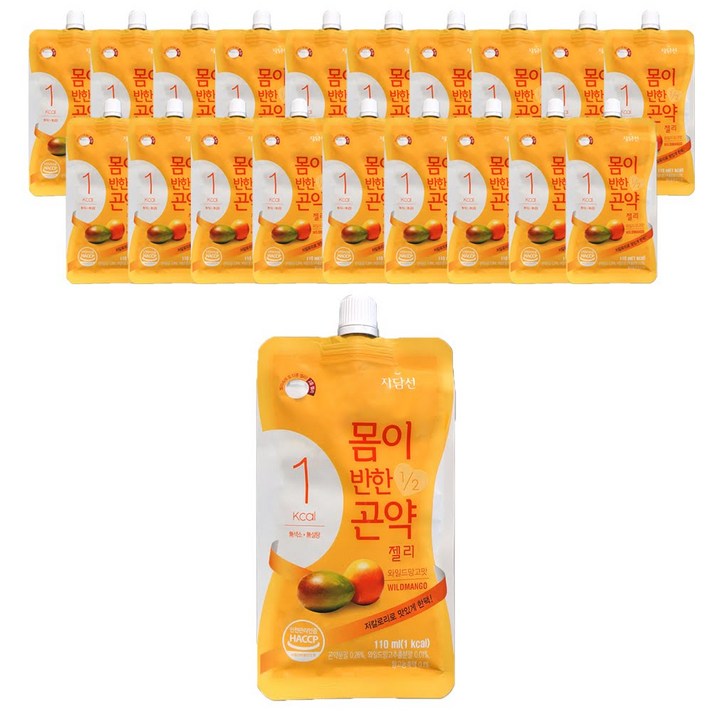 자담선 몸이반한 곤약젤리 와일드망고, 110ml, 20개입