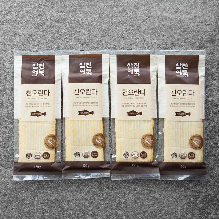 삼진어묵 천오란다, 130g, 4개