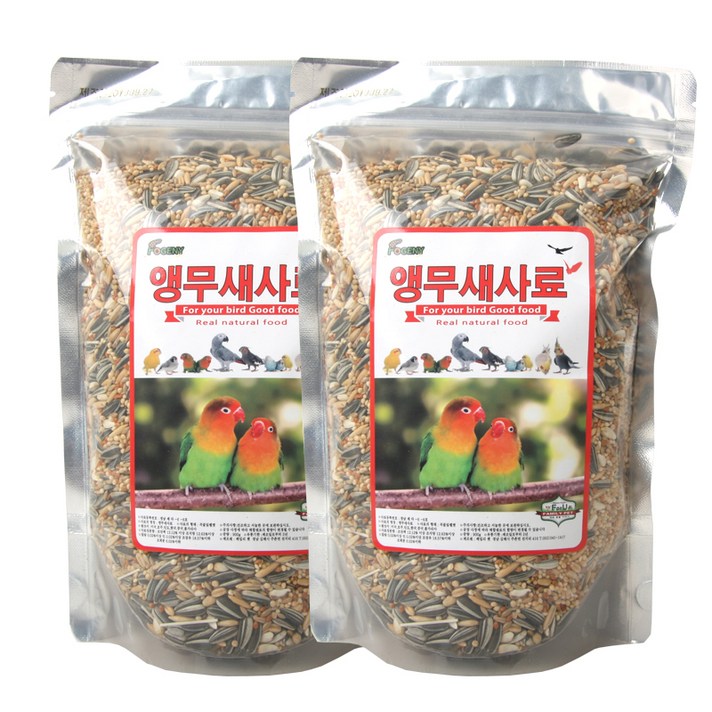 Fogeny 앵무새 사료, 900g, 2개
