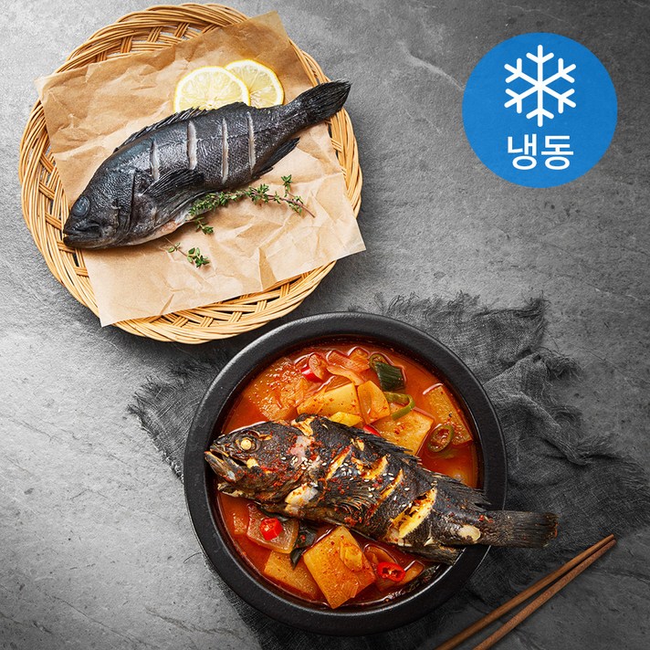 사랑해어 손질 통우럭 (냉동), 500g, 1개