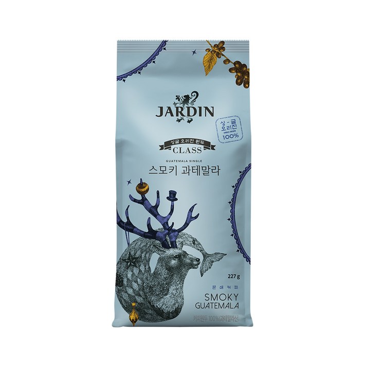 쟈뎅 클래스 싱글 오리진 원두 스모키 과테말라, 분쇄, 1개, 227g