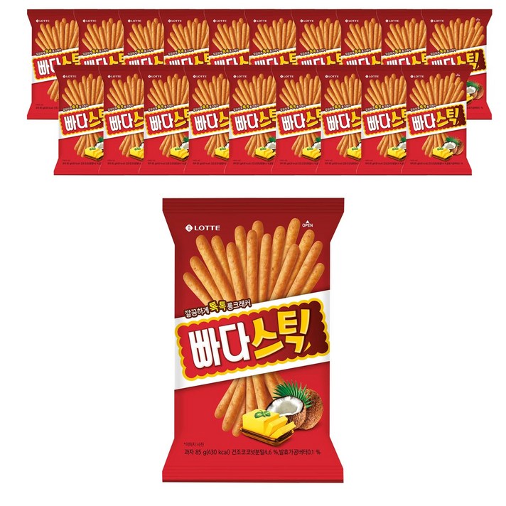 빠다코코낫 빠다스틱, 85g, 20개