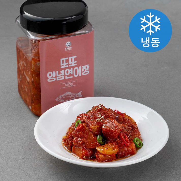또또 양념 연어장 (냉동), 500g, 1개
