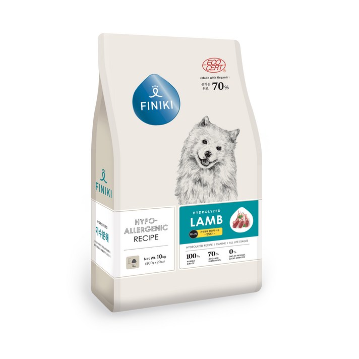 피니키 가수분해 강아지 사료 양고기, 양, 10kg