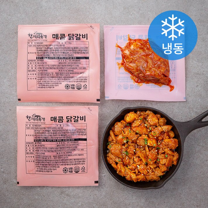 한품 매콤닭갈비 (냉동), 150g, 3팩