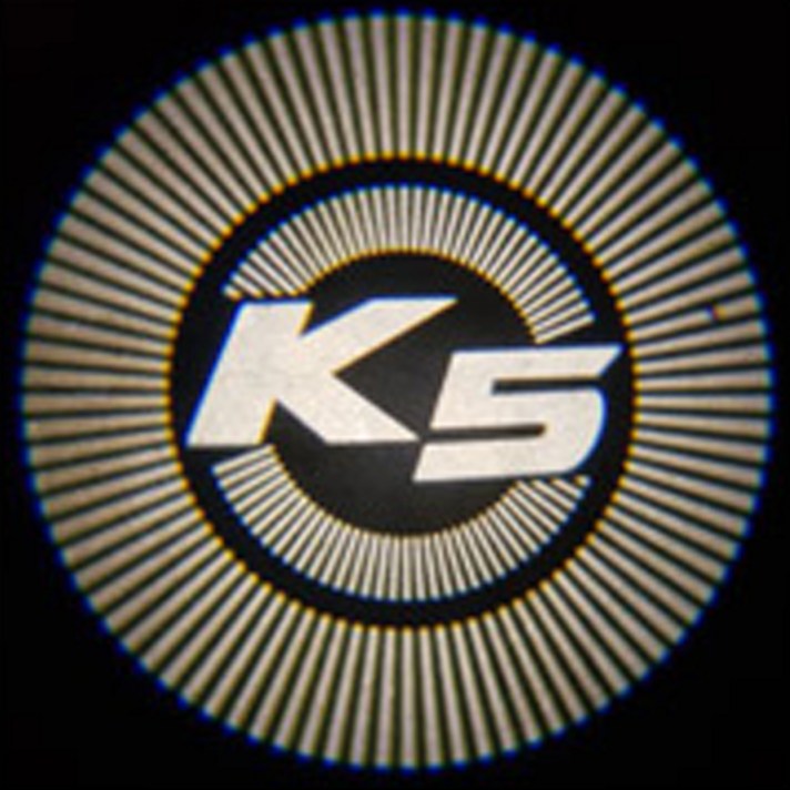 이십이도 2세대 센서형 LED 카본 도어라이트 5종 세트, 1세트, 혼합색상(도어라이트), K5(필름)