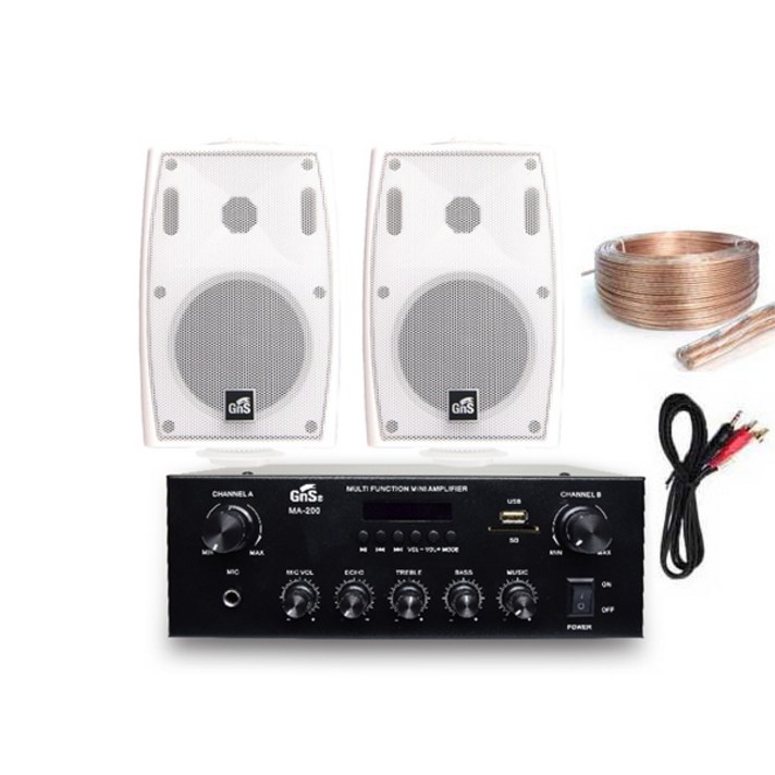 매장용 앰프 스피커 10.16cm 40W 화이트 2p, MG-220W